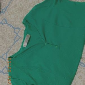 green crop top